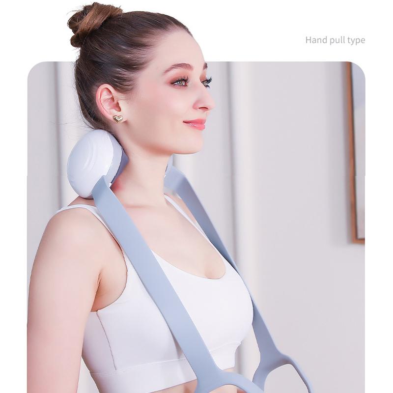 Multi functional household portable neck massage pillow electric hot compress kneading cervical trapezius muscle massager