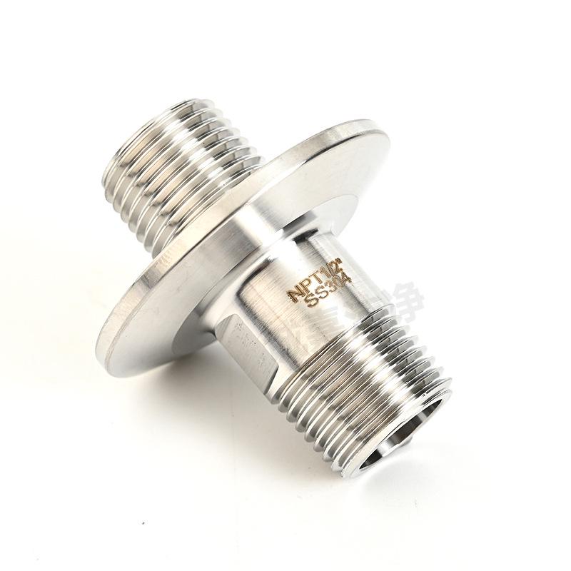 SS304 1.5" TC to 1/2" NPT Male/Female Quick Release Connector Clamp