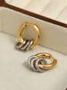 1Pair Golden Hoop Earrings Small Silver Hoops For Women Hypoallergenic Hoops Earrings Elegant And Simple Jewelry Birthday Wedding Party Gifts