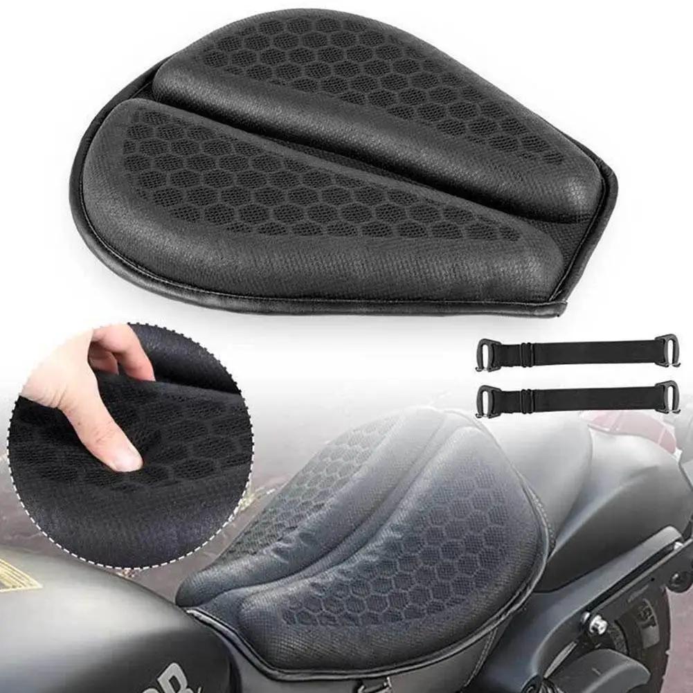 Foldable Motorcycle Gel Seat Cushion 3D Honeycomb Structure Shock Breathable Motorcycle Gel Seat Pad Gel Cushion For Seat Amagi