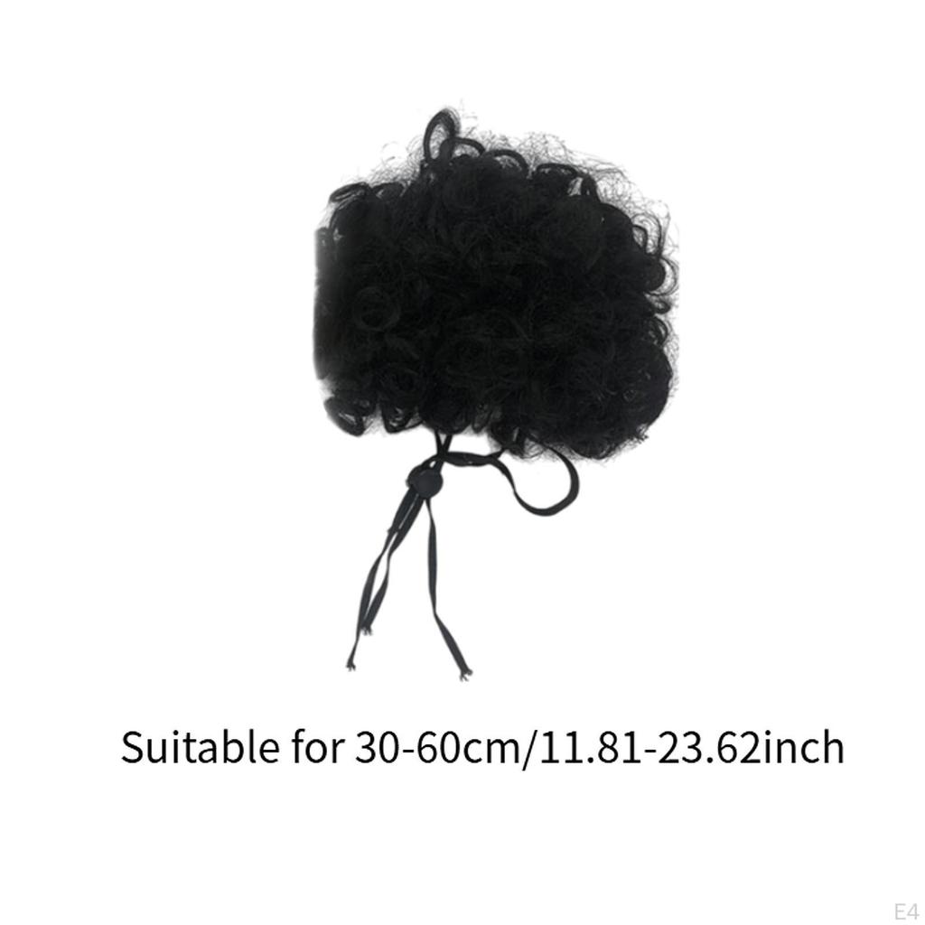 Wig Halloween Easy to Wear Elastic Belt Accessories Pet Costume Wigs Puppy for Birthday