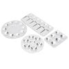 4PCS Aluminum Palette 6 holes   10 holes Painting Tray for Chinese Painting Acrylic Gouache Watercolor Paint