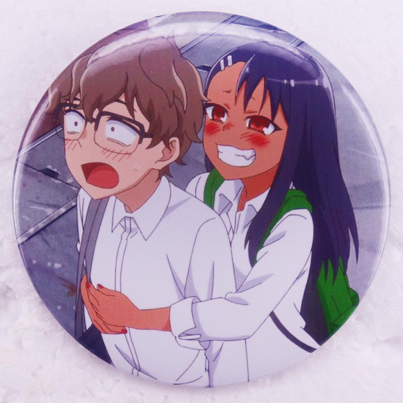 Don t Toy with Me, Miss Nagatoro Tinplate Badge Brooch