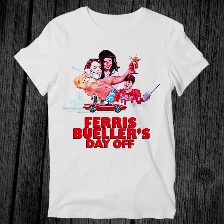 Ferris Buellers Day Off T Shirt Unisex Adult Mens Womens Gift Cool Music Fashion Top Vintage Retro Tee G254