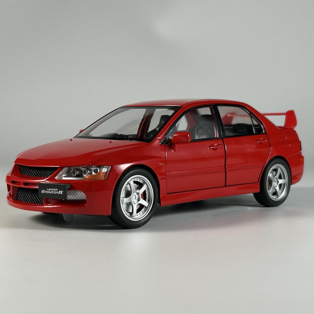 JDM 1:24 Mitsubish Lancer Evolution EVO9 Compact Car Alloy Metal Diecast Model Car Best Birthday Gift For Children's Toy Collect