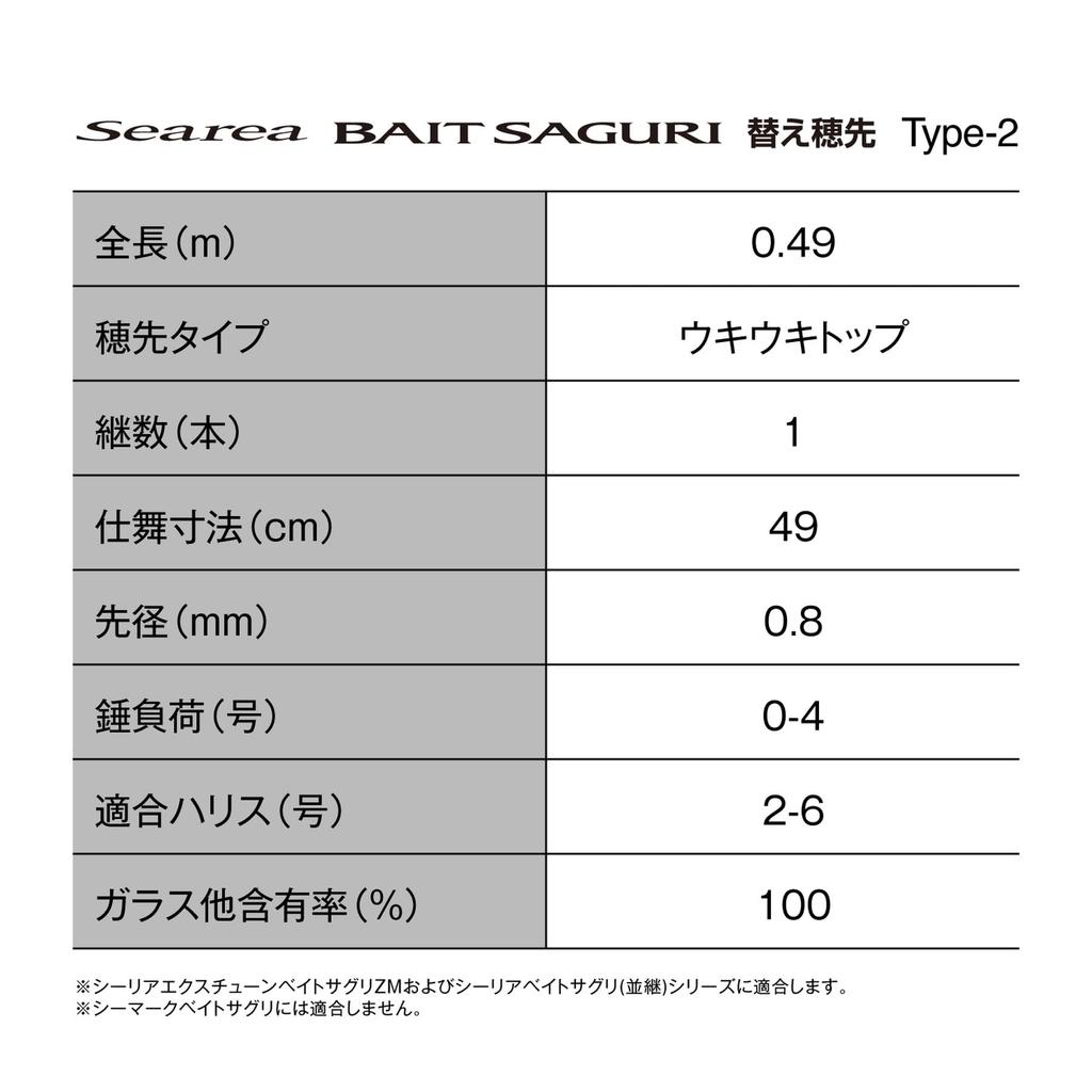 SHIMANO Tip 25 Celia Bait Search Replacement Tip Type-2 Type-2