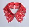 Fashion Beading Fake Collar For Women White Lace Hollow False Detachable Collar Lapel Shirt Tie Necklace Clothes Accessory
