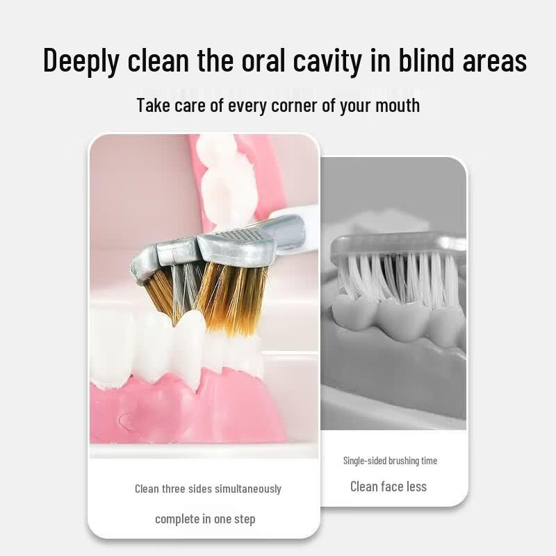 Dr. Ya Triple-Head Soft Bristle Toothbrush