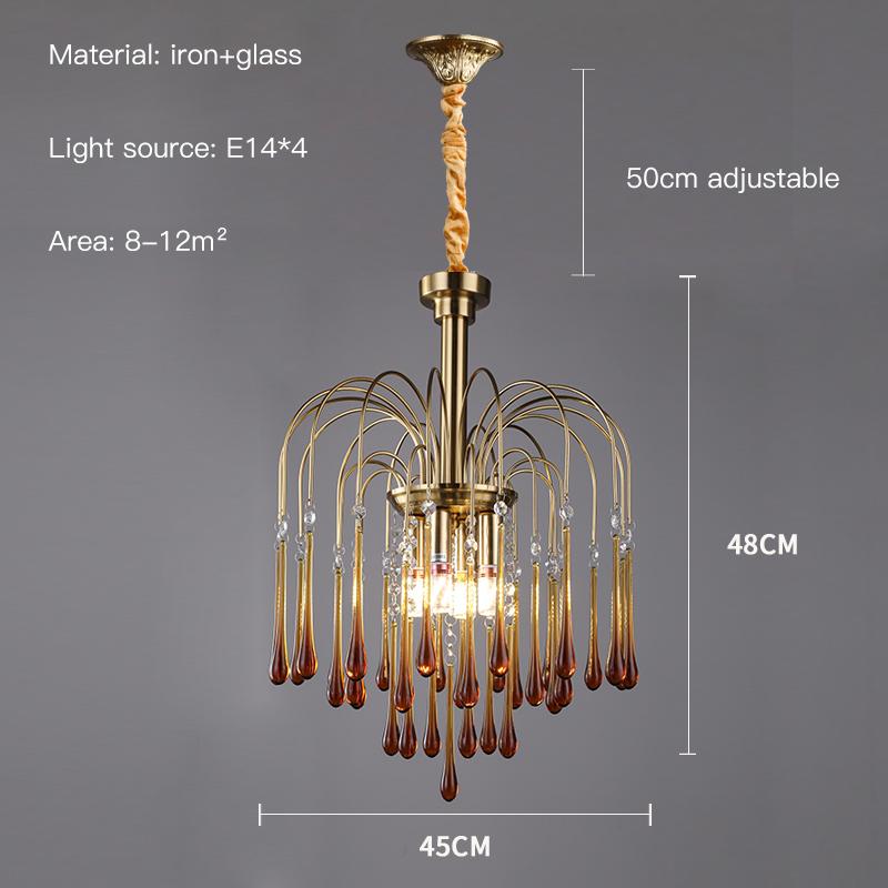 Glass Ceiling Chandeliers Living Room Decor Lights Ceiling Hanging Lamp Dining Bedroom Lighting E14 Pendant Lamps