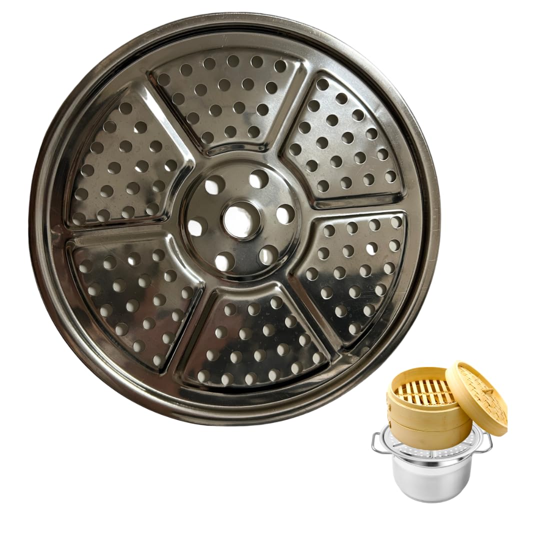 

Пароварка Паровая Прямая Полностью Равномерный Пар Нержавеющая Сталь 22см Стандартная [SWEE™] Подставка, Тарелка, Приготовление на пару, Слив, Многоцелевая, С отверстиями, Распределение, Сталь,