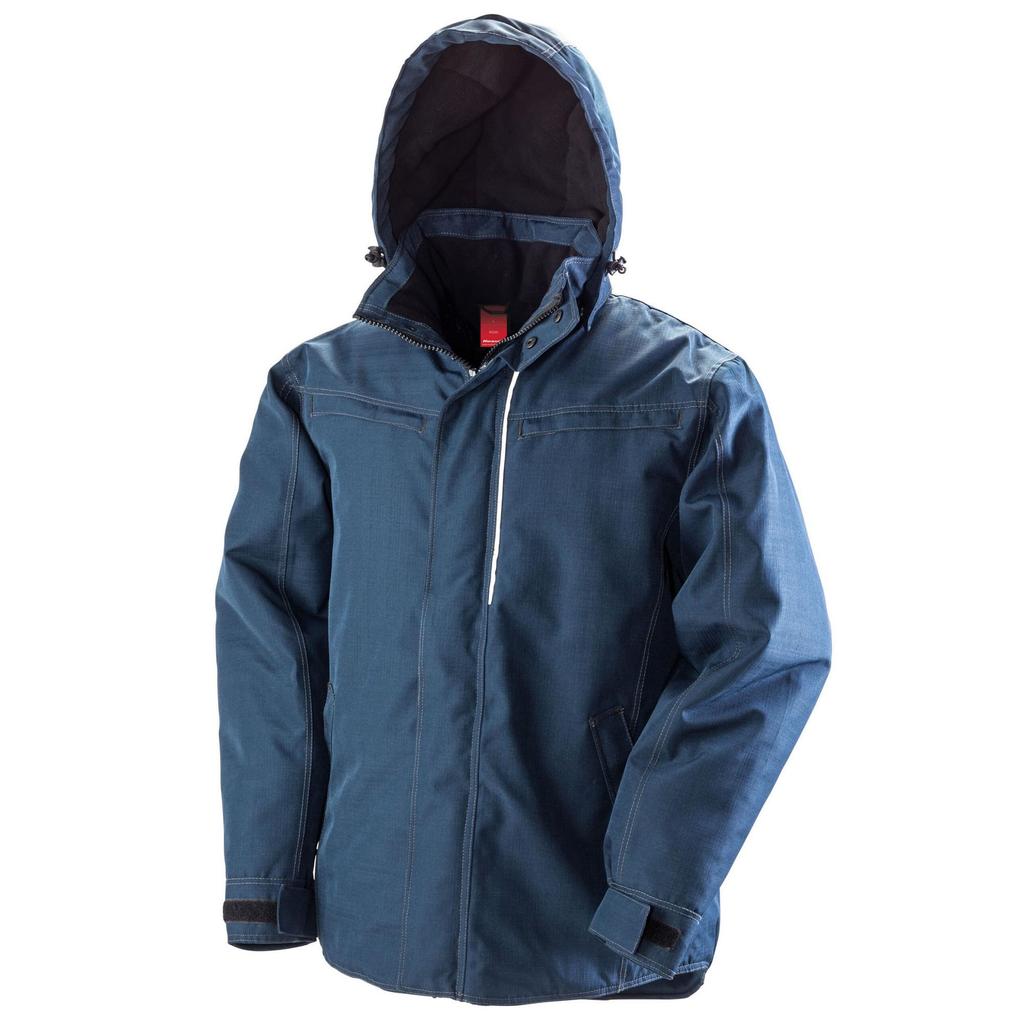 WORK-GUARD by Result Unisex Adult Textured Denim Jacket