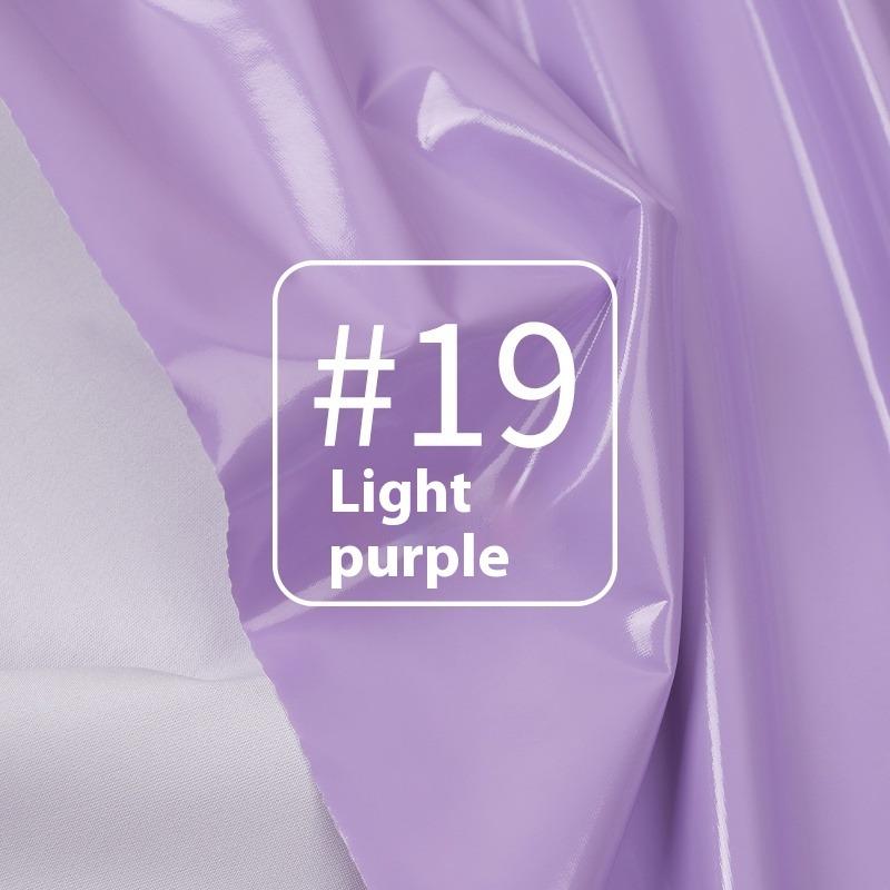 

4 Sides Elastic Patent PU Leather Fabric Faux By The Meter for Coat Clothes Sewing PU Waterproof Cloth Mirror Finish Thin Soft 50x145cm