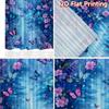 2D FLAT PRINTING 2pcs Curtains (Without Rod) Butterfly Floral Fantasy Modern Pattern Curtains Versatile Durable Polyester