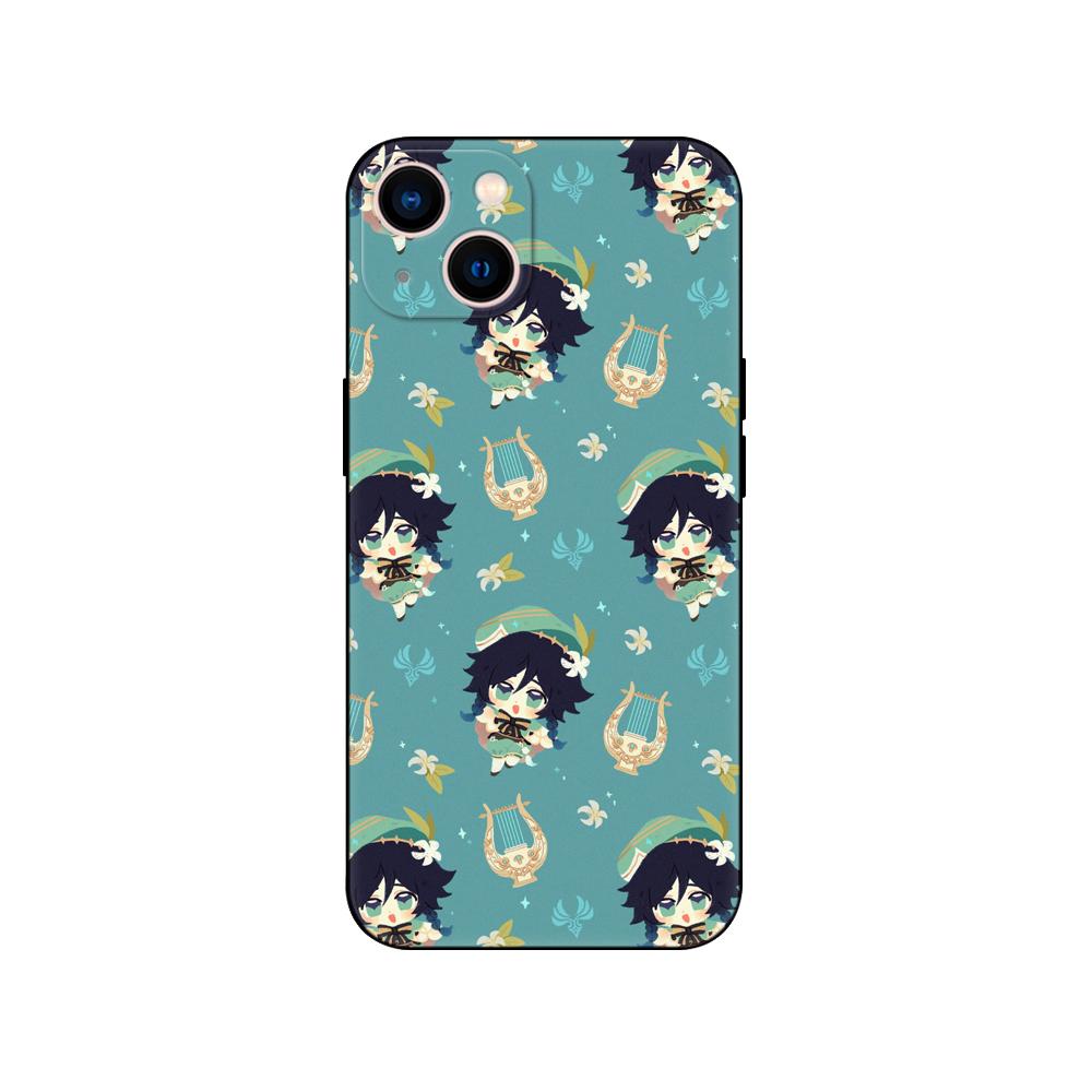 Black Tpu Case For OPPO A16 A16S A55 A94 F17 F19 Pro Reno 4 5 Lite 6 4G 5G Genshin Impact Girls