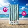 Striped Personalized Name Beach Towels Custom Name Beach Towel Christmas Anniversary Birthday Bach Trip Gift For Family Members