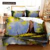 Oil Painting Van Gogh Star Sky Bedding Set Queen King Size Bedroom Decor Quilt Cover Pillowcase 2/3 Pcs Bed Linen Home Textile