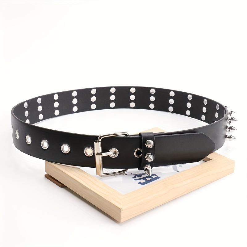 1PC Studded Belt Metal Punk Rock Rivet Belts For Women/Men Punk Belt Gothic Belt Accessories For Jeans Pants