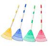 Leaf Rake Detachable Handle Length Lightweight Lawn Rake Adults Kids Extendable Garden Rake Outdoor Leaf Collector