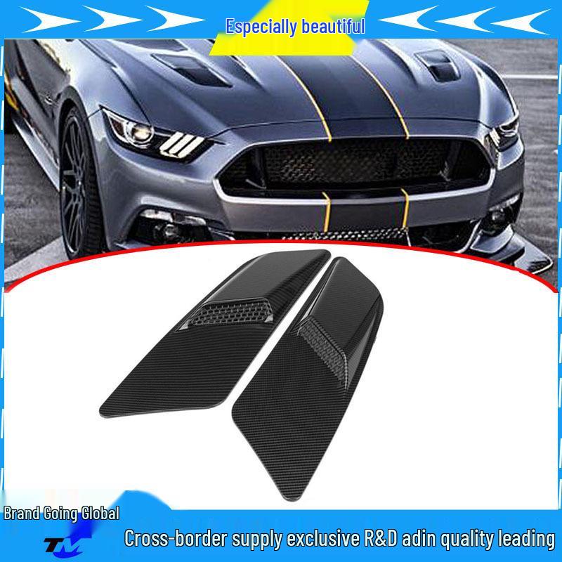 Mustang Hood Air Vent Decor (2015-2017 Models) Matte Black