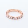 Rose Gold Sparkling Zirconia Ring - European American Fashion Women's Light Luxury Eternal Band