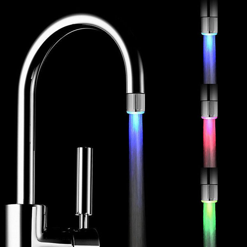 Quality Led Bathroom Kitchen Faucet Light Tap With Temperature Sensing**