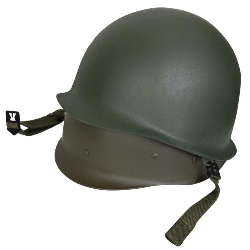 US Military M-1 Tactical Helmet with Steel Helmet, OD Olive Drab
