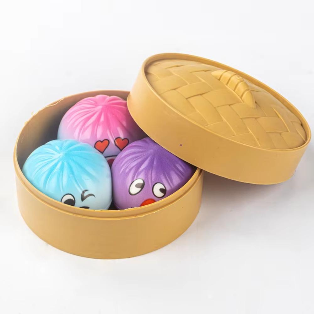 Simulation Dumpling Squishy Toys Colorful Sensory Fidget Ball Squishy Dumpling  Student Prize