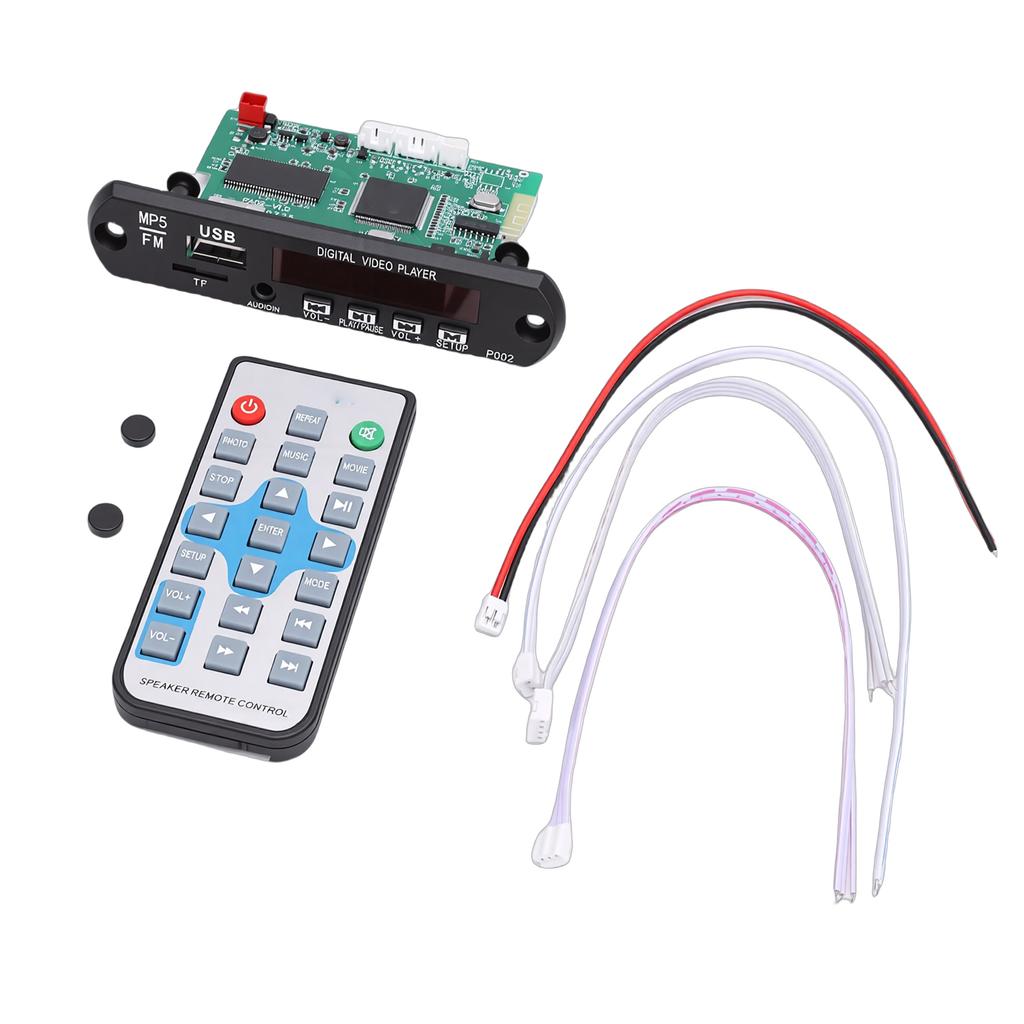 Decoding Board   5.4 HD MP5 MP3 MP4 Format Decoder Module Amplifier Decoding 1080P Video   Player