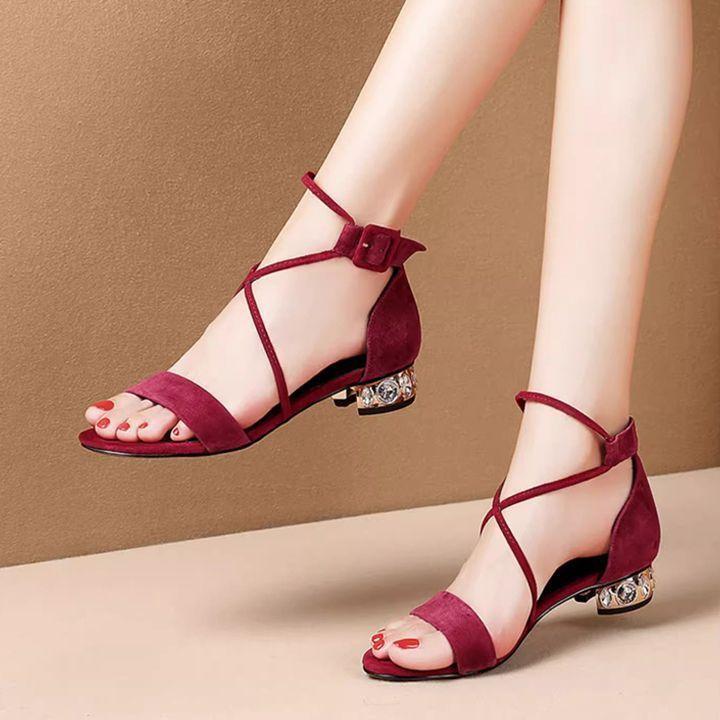 One-word buckle with sandals women's 2025 new summer outer wear flat heel summer versatile super French beautiful summer women's shoes