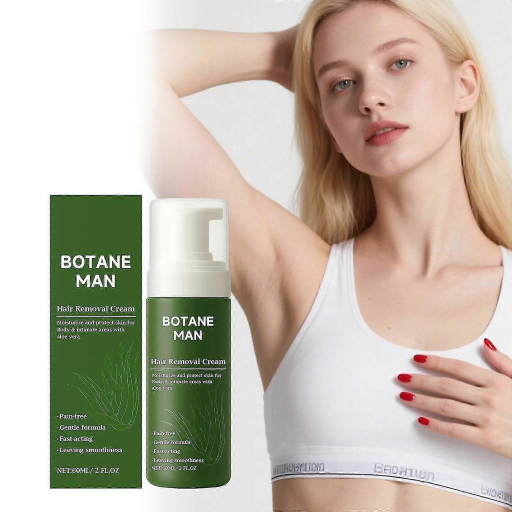 1-3 pz Botane Man Crema Depilatoria all'Aloe Vera per Depilazione Rapida Viso Corpo Sensibile
