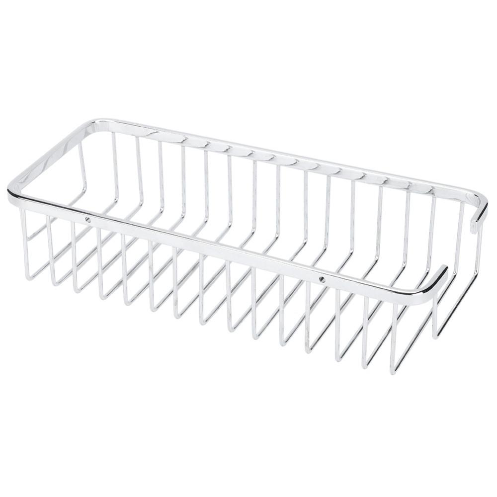 Stainless Steel Shower Caddy Hollow Design Shower Shelf Organizer  Space Saving