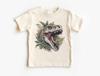 T-Rex Dinosaur Kids Shirt – Botanical Jungle Tyrannosaurus Rex Graphic Cool Prehistoric Unisex T-Shirt – Boys Girls Dinosaur Lover Gift Tee