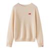 Women's 100% Pure Cashmere Knit Long Sleeve Sweater - Soft & Loose Fit for Autumn and Winter.