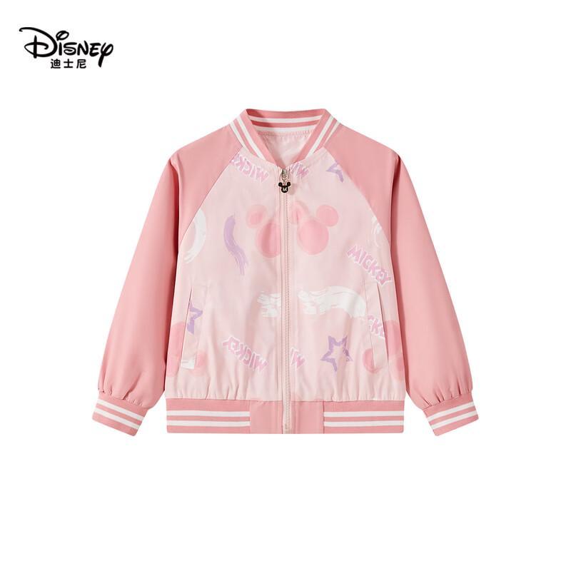 Disney Girls' 2026 Spring Casual Baseball Jacket