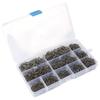 1000Pcs Carbon Steel Fishing Fixed Hooks Size 3-12 Barbed Fishing Hooks  for Saltwater Freshwater