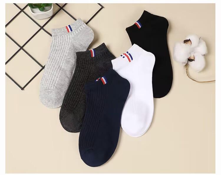 Spring-Summer Breathable Anti-Odor Cotton Ankle Socks for Men & Women