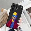Fun S-simpsons Funda Phone Cover Phone Case for Apple iPhone 16 12 15 Pro 7 8 11 17 Pro Max XR XS MAX 13 14 Air