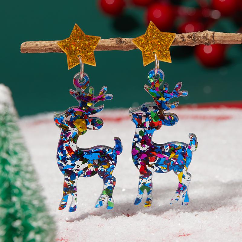 Christmas Series Popular Funny Red Cap Cute Sweater Snowman Pants Drop Earrings for Women unique design Jewelry Present