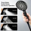 1 pc high-end hotel bathroom with the same shower head, available in both handheld and overhead options, durable, drop resistant