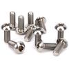 12Pcs Bicycle Disc Brake Rotor Screws Titanium Alloy Bike Screw Accessory M5x12mmTitanium
