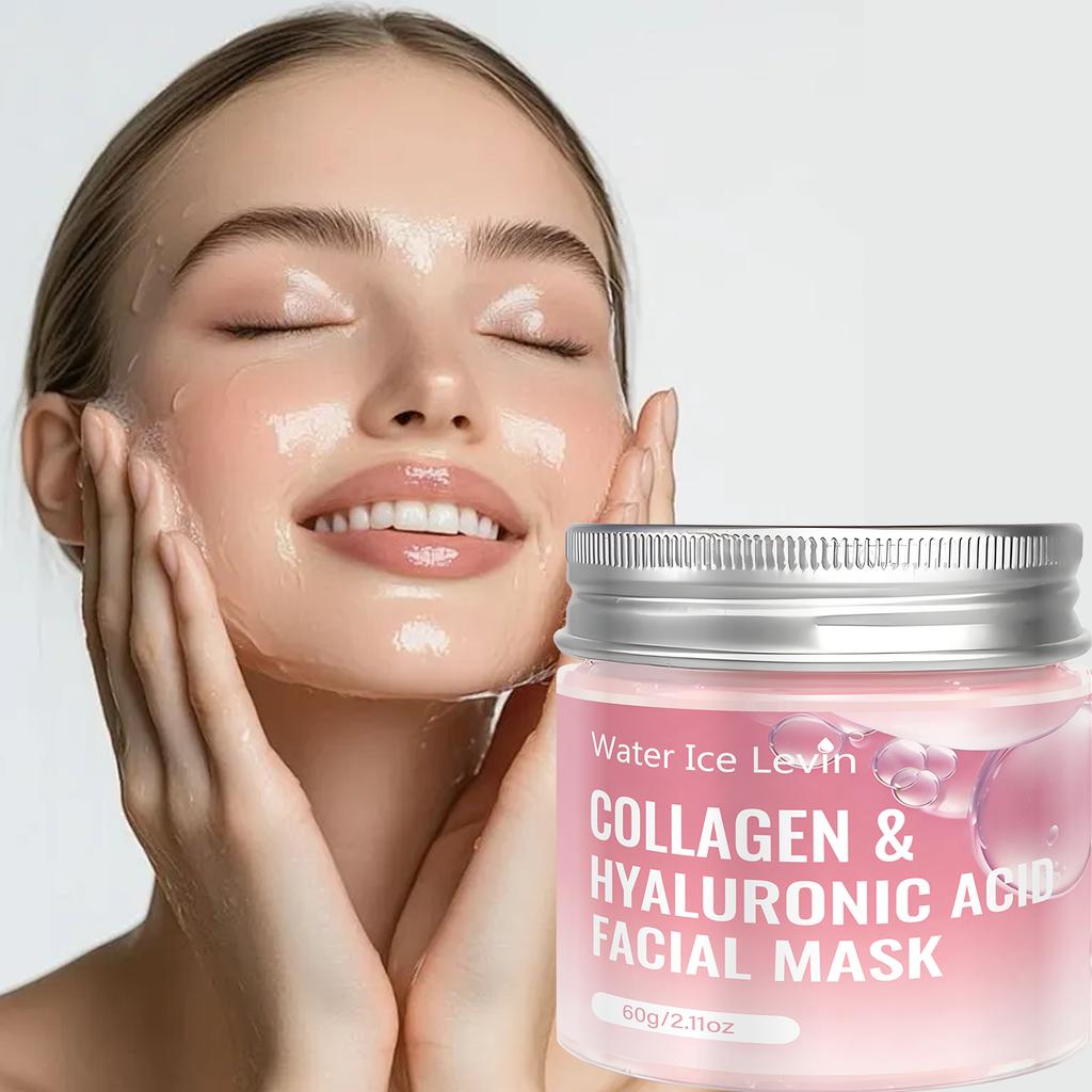 Water Ice Levin Collagen Hyaluronic Acid Facial Mask 60g Niacinamide Hydrating Firming Moisturizing Skin Care Mask