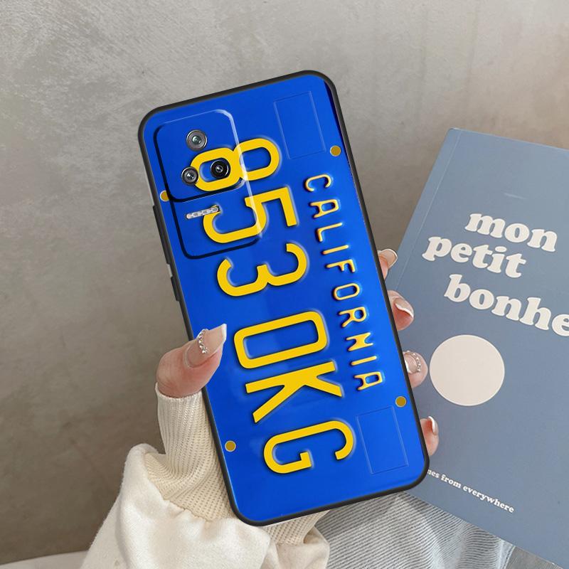 Retro License Plate Number Case For Xiaomi 15T 14T 13T Pro 14 15 Ultra POCO F8 Ultra F7 Pro F5 F6 X3 X5 X6 X7 Pro Cover