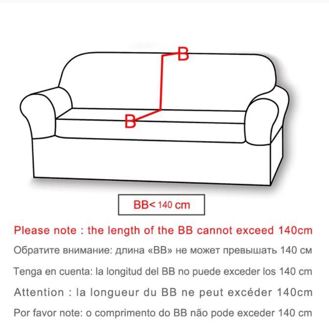 Wasserdichter Sofabezug, Sesselbezug, 1/2/3/4-Sitzer-Bezug, Polar-Fleece-Sofabezug, Möbelschutz für Zuhause und Wohnzimmer