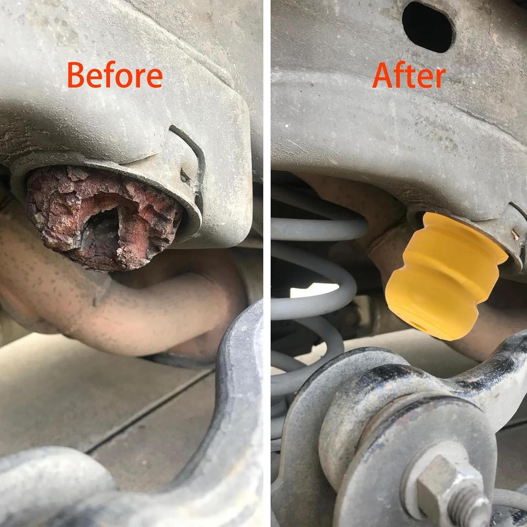 Rear Bump Stops Axle Bumper Compatible With Chevy Tahoe Suburban Yukon 2000-, Avalanche 2002-2013, Escalade 2002- (Rear)