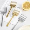 Stainless Steel Fruit 6 Toothed Fork Dessert Forks Lunch Box Accessories Household Tableware Kitchen Salad Western Cutlery Gifts
