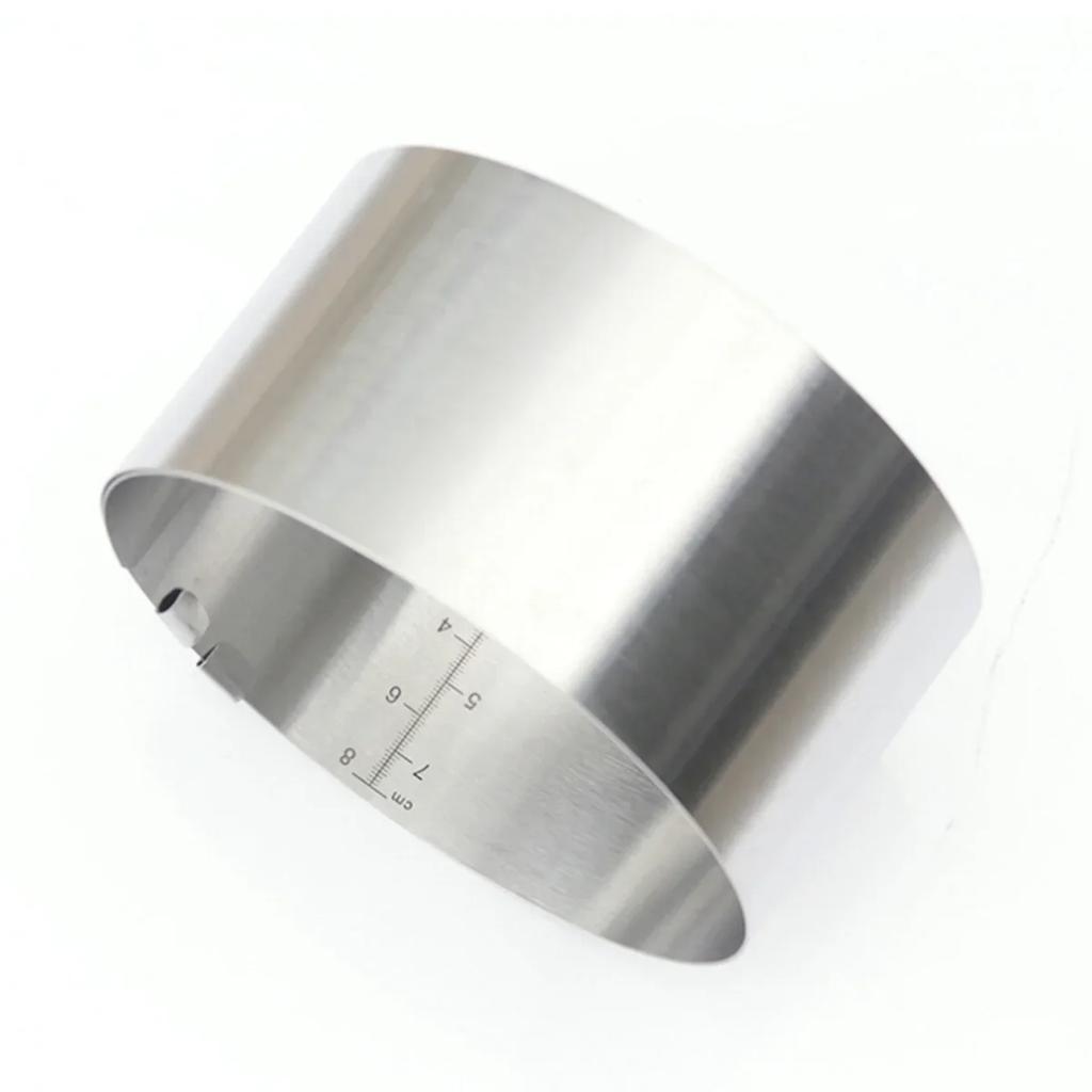 Stainless Steel 3D Round Cake Molds, Adjustable Baking Dishes, 1Pcs Kitchen Dessert Cake Tools