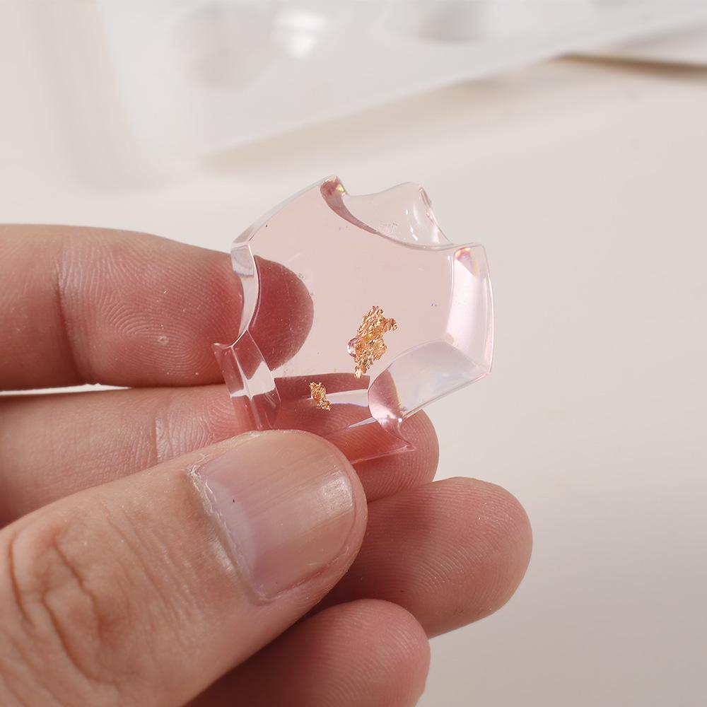 Mák Křišťálová Epoxidová Pryskyřice Nepravidelný Zrcadlový Drahokam Samolepka Přívěsek Forma