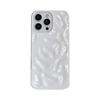 ins Macaron solid color pleated pattern, suitable for iPhone17Pro max mobile phone case, Apple 16 new 14/15.