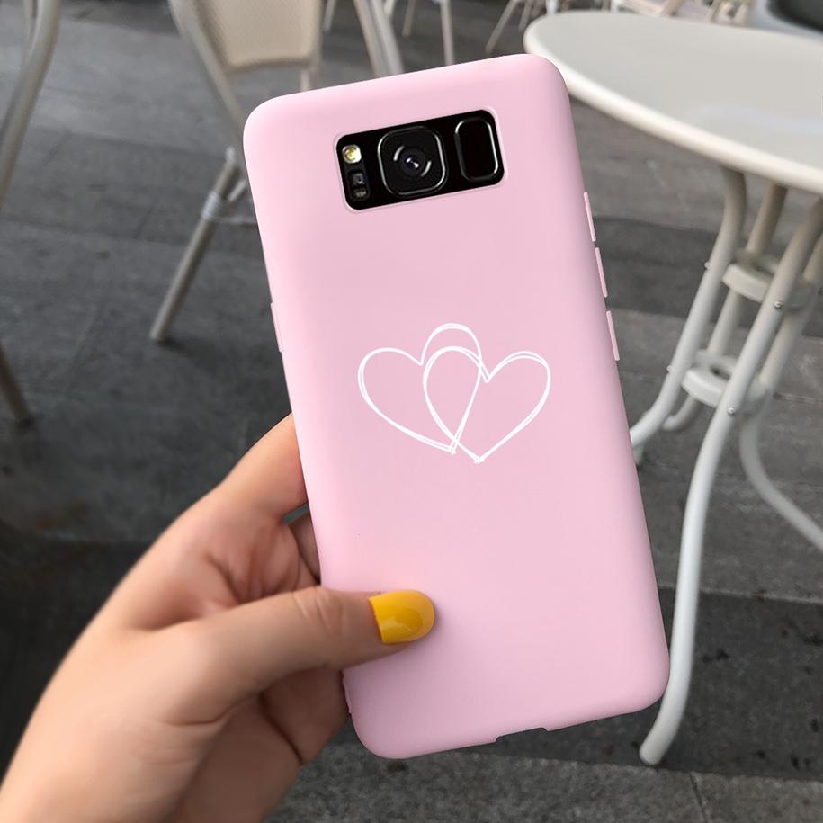 Shockproof Case For Samsung S8 Plus SM-G955F Cover Colorful Daisy Cactus Soft Matte Phone Case For Samsung S8 S 8 S8+ G950F Capa
