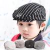 South China Children's Hat Classic Spring and Autumn DC Forward Hat Baby Children's Striped Beret Hat Baby Peaked Hat Tide
